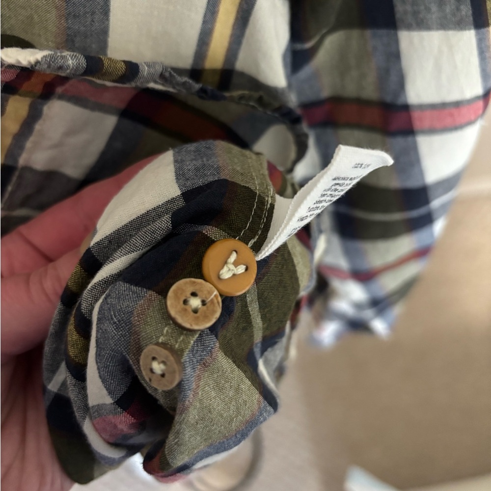 NWOT Alex Mill Classic Mill Shirt Madras Plaid Red/Navy XL - Picture 6 of 7